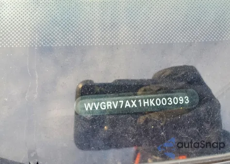 2017 Volkswagen Tiguan Wolfsburg z USA, uszkodzony, nr VIN WVGRV7AX1HK003093